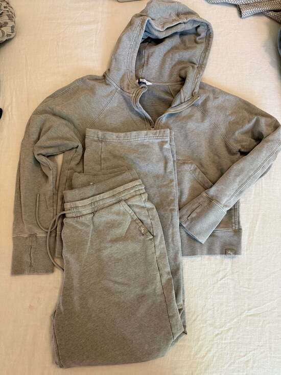 JoyLab Pants - JoyLab Gray Two-Piece Matching Hoodie and Pant Sweat Set